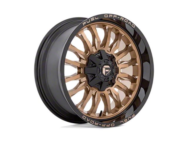 Fuel Wheels Arc Platinum Bronze with Black Lip 8-Lug Wheel; 20x10; -18mm Offset (17-22 F-350 Super Duty SRW)