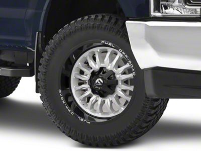 Fuel Wheels Arc Silver Brushed Face with Milled Black Lip 8-Lug Wheel; 20x10; -18mm Offset (17-22 F-350 Super Duty SRW)