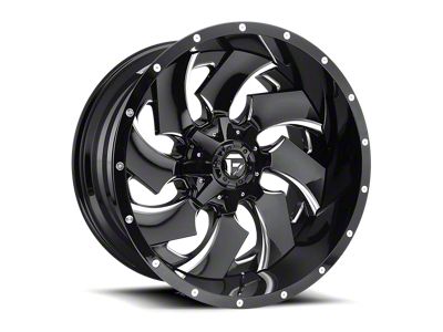 Fuel Wheels Cleaver Gloss Black Milled 8-Lug Wheel; 20x14; -75mm Offset (17-22 F-350 Super Duty SRW)