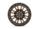 Fuel Wheels Rebel Matte Bronze with Black Bead Ring 8-Lug Wheel; 20x10; -18mm Offset (17-22 F-350 Super Duty SRW)