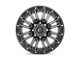 Fuel Wheels Rebel Matte Gunmetal with Black Bead Ring 8-Lug Wheel; 20x10; -18mm Offset (17-22 F-350 Super Duty SRW)
