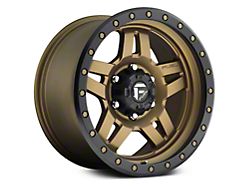 Fuel Wheels Anza Matte Bronze with Black Ring 6-Lug Wheel; 17x8.5; 6mm Offset (99-06 Sierra 1500)