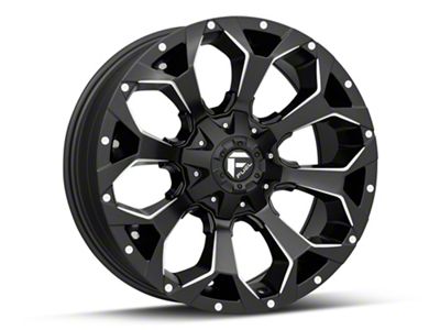 Fuel Wheels Assault Satin Black Milled 6-Lug Wheel; 20x9; 1mm Offset (99-06 Sierra 1500)