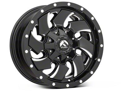 Fuel Wheels Cleaver Gloss Black Milled 6-Lug Wheel; 18x9; 20mm Offset (99-06 Sierra 1500)
