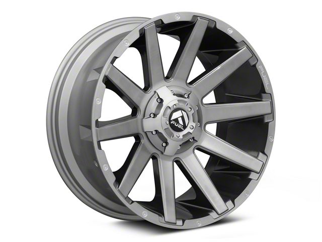 Fuel Wheels Contra Platinum Brushed Gunmetal 6-Lug Wheel; 20x9; 2mm Offset (99-06 Sierra 1500)