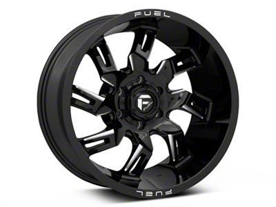 Fuel Wheels Lockdown Gloss Black Milled 6-Lug Wheel; 20x10; -18mm Offset (99-06 Sierra 1500)