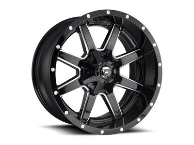 Fuel Wheels Maverick Gloss Black Milled 6-Lug Wheel; 17x9; -12mm Offset (99-06 Sierra 1500)