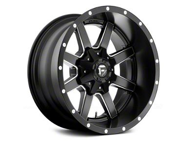 Fuel Wheels Maverick Matte Black Milled 6-Lug Wheel; 20x9; 1mm Offset (99-06 Sierra 1500)