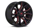 Fuel Wheels Rage Gloss Black Red Tinted 6-Lug Wheel; 20x9; 1mm Offset (99-06 Sierra 1500)