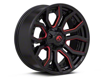 Fuel Wheels Rage Gloss Black Red Tinted 6-Lug Wheel; 20x9; 1mm Offset (99-06 Sierra 1500)