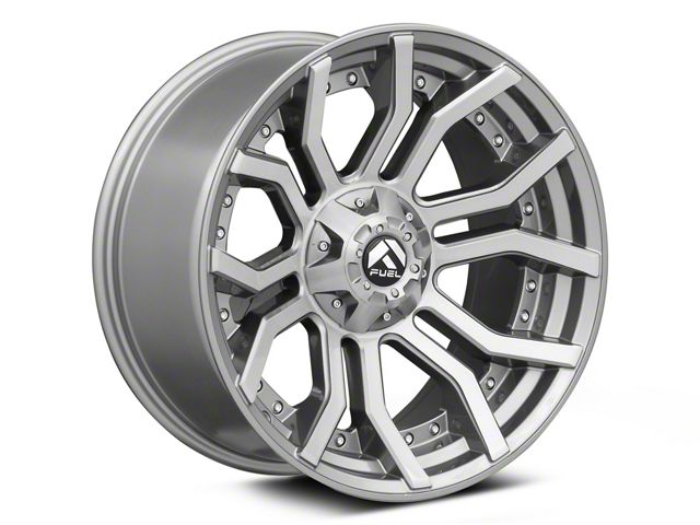 Fuel Wheels Rage Platinum Brushed Gunmetal 6-Lug Wheel; 20x10; -18mm Offset (99-06 Sierra 1500)