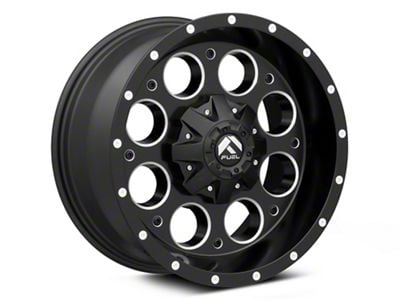 Fuel Wheels Revolver Matte Black Milled 6-Lug Wheel; 18x9; -12mm Offset (99-06 Sierra 1500)