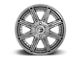 Fuel Wheels Rogue Platinum Brushed Gunmetal 6-Lug Wheel; 20x9; 1mm Offset (99-06 Sierra 1500)