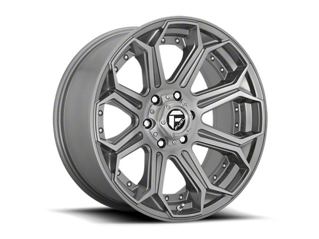 Fuel Wheels Siege Platinum Brushed Gunmetal 6-Lug Wheel; 20x10; -18mm Offset (99-06 Sierra 1500)