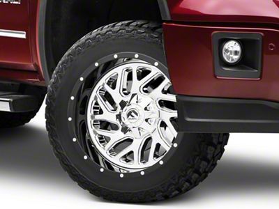 Fuel Wheels Triton Chrome with Gloss Black Lip 6-Lug Wheel; 20x12; -44mm Offset (99-06 Sierra 1500)