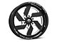 Fuel Wheels Triton Gloss Black Milled 6-Lug Wheel; 17x9; -12mm Offset (99-06 Sierra 1500)