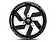 Fuel Wheels Triton Gloss Black Milled 6-Lug Wheel; 17x9; -12mm Offset (99-06 Sierra 1500)