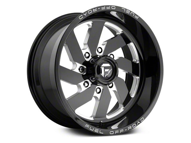 Fuel Wheels Turbo Gloss Black Milled 6-Lug Wheel; 20x9; 20mm Offset (99-06 Sierra 1500)