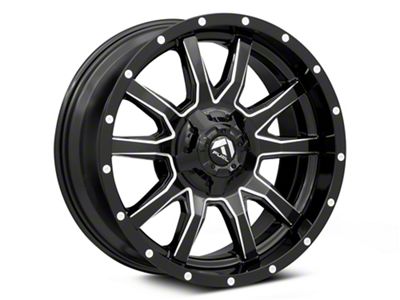 Fuel Wheels Vandal Gloss Black Milled 6-Lug Wheel; 20x10; -19mm Offset (99-06 Sierra 1500)
