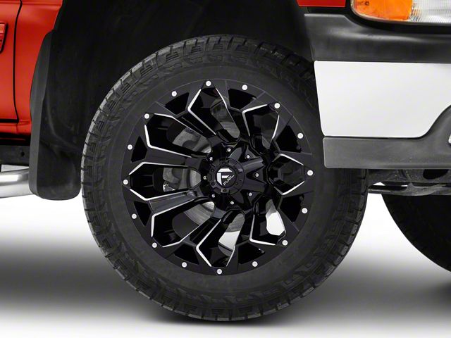 Fuel Wheels Assault Gloss Black Milled 6-Lug Wheel; 20x10; -22mm Offset (99-06 Silverado 1500)
