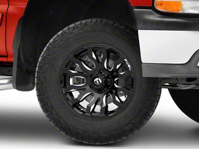 Fuel Wheels Blitz Gloss Black Milled 6-Lug Wheel; 17x9; 1mm Offset (99-06 Silverado 1500)