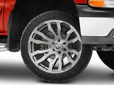 Fuel Wheels Blitz Platinum Brushed Gunmetal 6-Lug Wheel; 22x10; -18mm Offset (99-06 Silverado 1500)