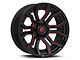 Fuel Wheels Rage Gloss Black Red Tinted 6-Lug Wheel; 20x10; -18mm Offset (99-06 Silverado 1500)