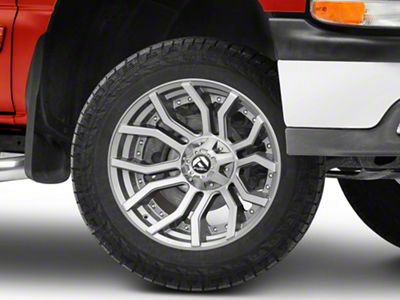 Fuel Wheels Rage Platinum Brushed Gunmetal 6-Lug Wheel; 20x10; -18mm Offset (99-06 Silverado 1500)