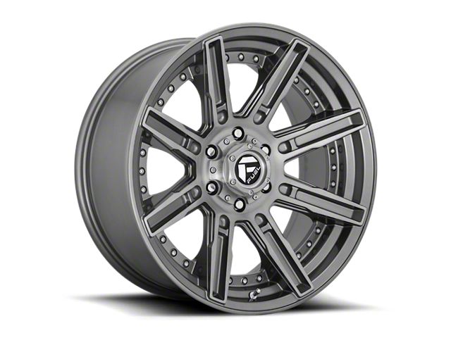 Fuel Wheels Rogue Platinum Brushed Gunmetal 6-Lug Wheel; 20x9; 1mm Offset (99-06 Silverado 1500)