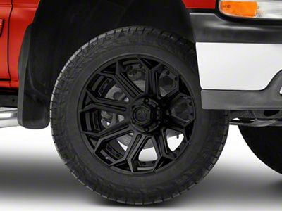 Fuel Wheels Siege Matte Black 6-Lug Wheel; 20x9; 1mm Offset (99-06 Silverado 1500)