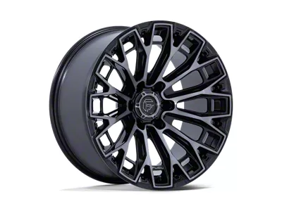 Fuel Wheels Trax Gloss Black Machined Face Dark Tinted Clear 6-Lug Wheel; 17x9; 20mm Offset (19-25 Sierra 1500)
