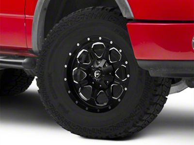 Fuel Wheels Boost Matte Black Milled 6-Lug Wheel; 18x9; 1mm Offset (04-08 F-150)