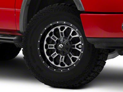 Fuel Wheels Crush Matte Black Machined 6-Lug Wheel; 20x9; 20mm Offset (04-08 F-150)