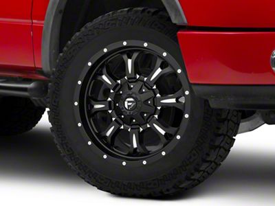 Fuel Wheels Krank Matte Black Milled 6-Lug Wheel; 20x9; 1mm Offset (04-08 F-150)