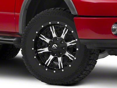 Fuel Wheels NUTZ Matte Black Machined 6-Lug Wheel; 20x10; -12mm Offset (04-08 F-150)