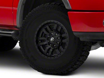 Fuel Wheels Sledge Gloss and Matte Black 6-Lug Wheel; 17x9; -12mm Offset (04-08 F-150)