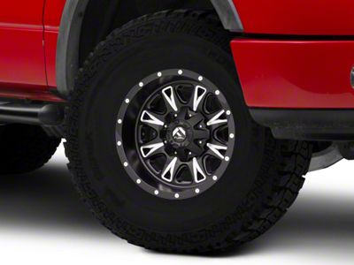 Fuel Wheels Throttle Matte Black Milled 6-Lug Wheel; 17x9; 20mm Offset (04-08 F-150)