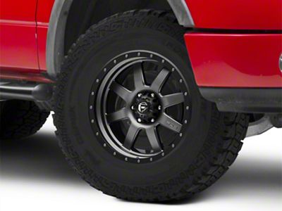 Fuel Wheels Trophy Matte Anthracite with Black Ring 6-Lug Wheel; 20x9; 1mm Offset (04-08 F-150)
