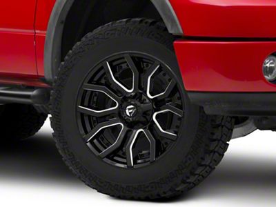 Fuel Wheels Rage Gloss Black Milled 6-Lug Wheel; 20x9; 1mm Offset (04-08 F-150)