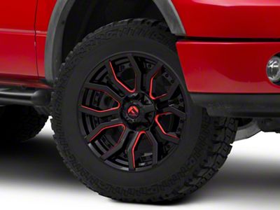 Fuel Wheels Rage Gloss Black Red Tinted 6-Lug Wheel; 20x9; 1mm Offset (04-08 F-150)