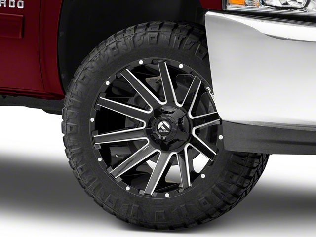 Fuel Wheels Contra Gloss Black Milled 6-Lug Wheel; 20x10; -19mm Offset (07-13 Silverado 1500)