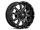 Fuel Wheels Vandal Gloss Black Milled 6-Lug Wheel; 20x9; 1mm Offset (07-13 Silverado 1500)