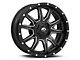 Fuel Wheels Vandal Gloss Black Milled 6-Lug Wheel; 20x9; 1mm Offset (07-13 Silverado 1500)