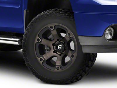 Fuel Wheels Beast Matte Black Machined with Dark Tint 6-Lug Wheel; 17x9; 1mm Offset (07-13 Sierra 1500)