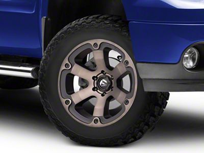 Fuel Wheels Beast Matte Black Machined with Dark Tint 6-Lug Wheel; 20x9; 1mm Offset (07-13 Sierra 1500)