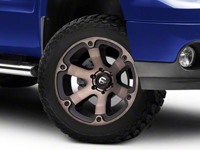 Fuel Wheels Beast Matte Black Machined with Dark Tint 6-Lug Wheel; 20x9; 20mm Offset (07-13 Sierra 1500)