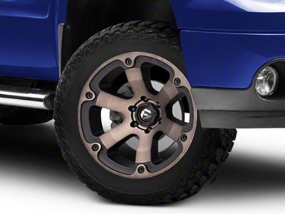 Fuel Wheels Beast Matte Black Machined with Dark Tint 6-Lug Wheel; 20x9; 35mm Offset (07-13 Sierra 1500)