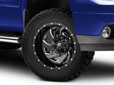 Fuel Wheels Cleaver Gloss Black Milled 6-Lug Wheel; 18x9; -12mm Offset (07-13 Sierra 1500)