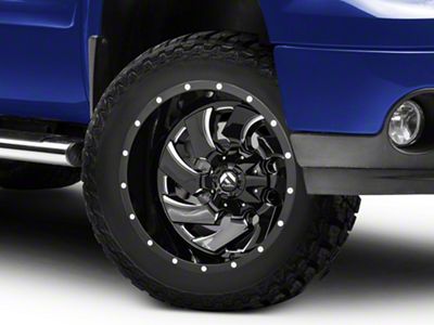 Fuel Wheels Cleaver Gloss Black Milled 6-Lug Wheel; 20x9; 1mm Offset (07-13 Sierra 1500)