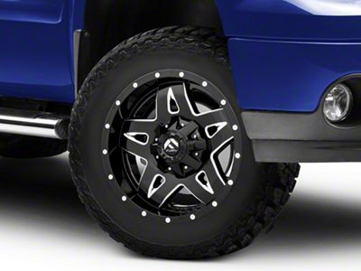 Fuel Wheels Full Blown Gloss Black Milled 6-Lug Wheel; 18x9; 14mm Offset (07-13 Sierra 1500)